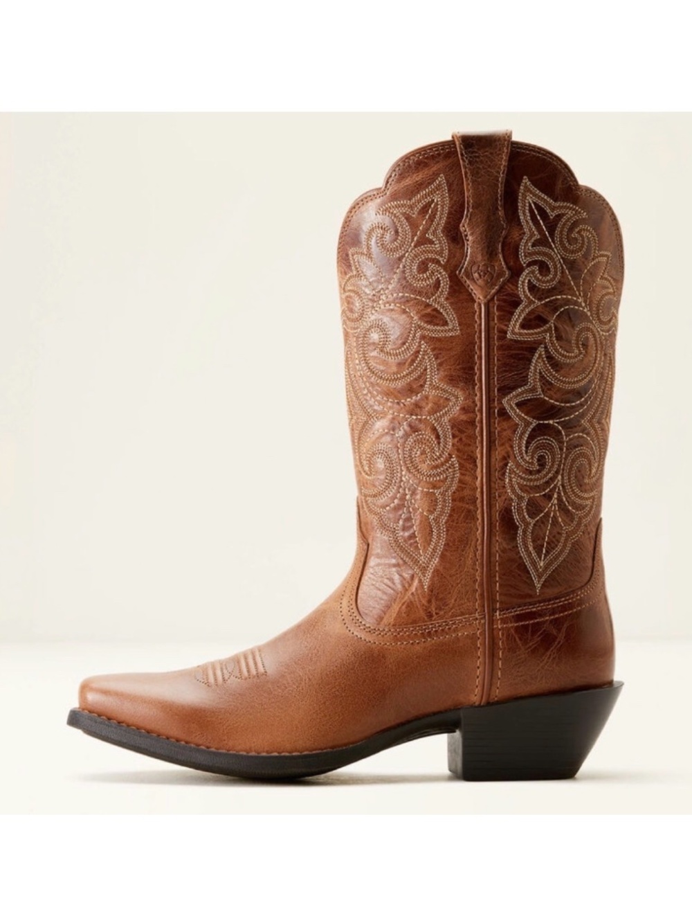 New Ariat Round Up Square Toe Western Boot Ready Russet Women's Sz 10